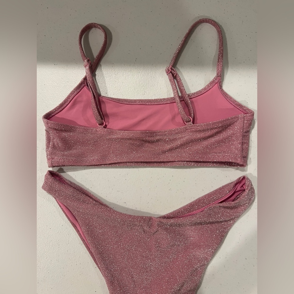 Glittery Pink Bikini Set - Picture 4 of 4